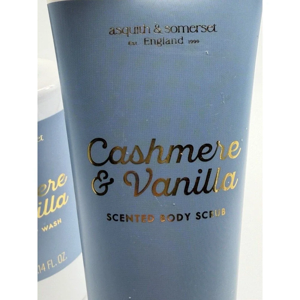 Asquith & Somerset Cashmere & Vanilla  10 Oz Body Wash And 5 Oz Scrub. New